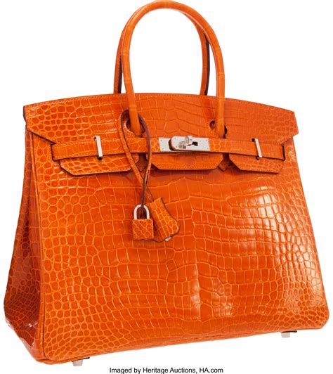 hermes crocodile bag orange|Hermes crocodile bag cost.